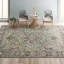 Tapis oriental noir / vert / ivoire Albion-598075175
