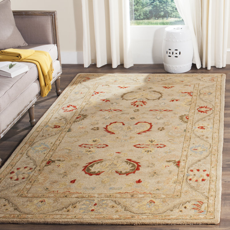 Tapis oriental en laine touffeté à la main Tingley, Rectangle 4 pi x 6 pi