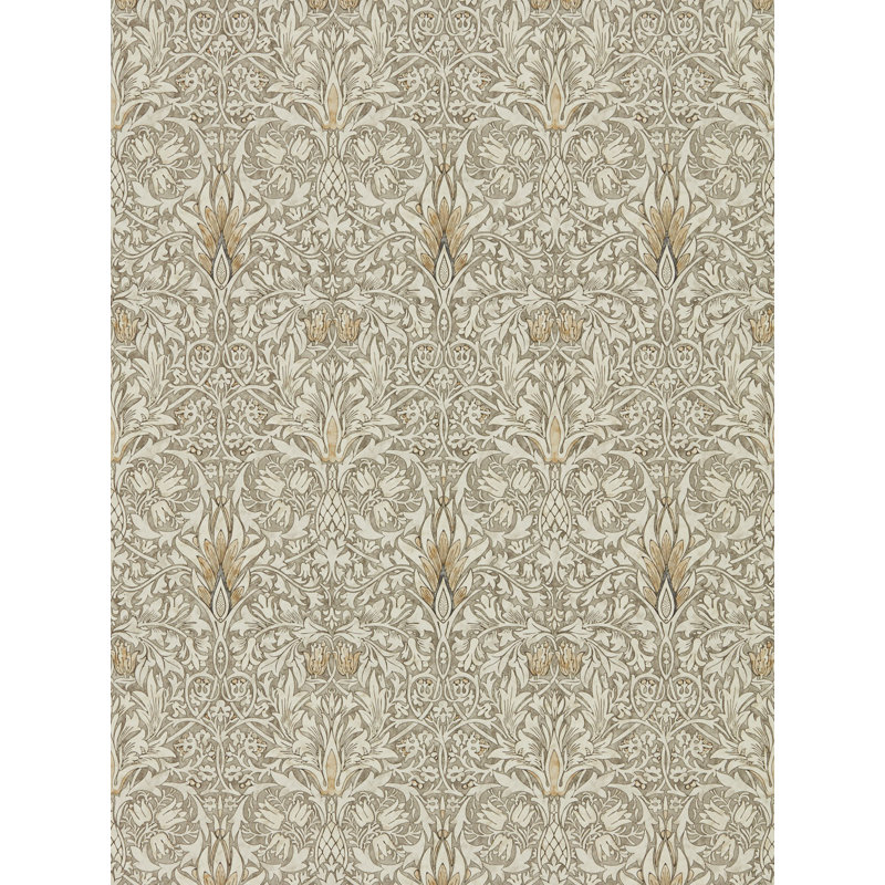 Snakeshead Wallpaper, Stone/Cream