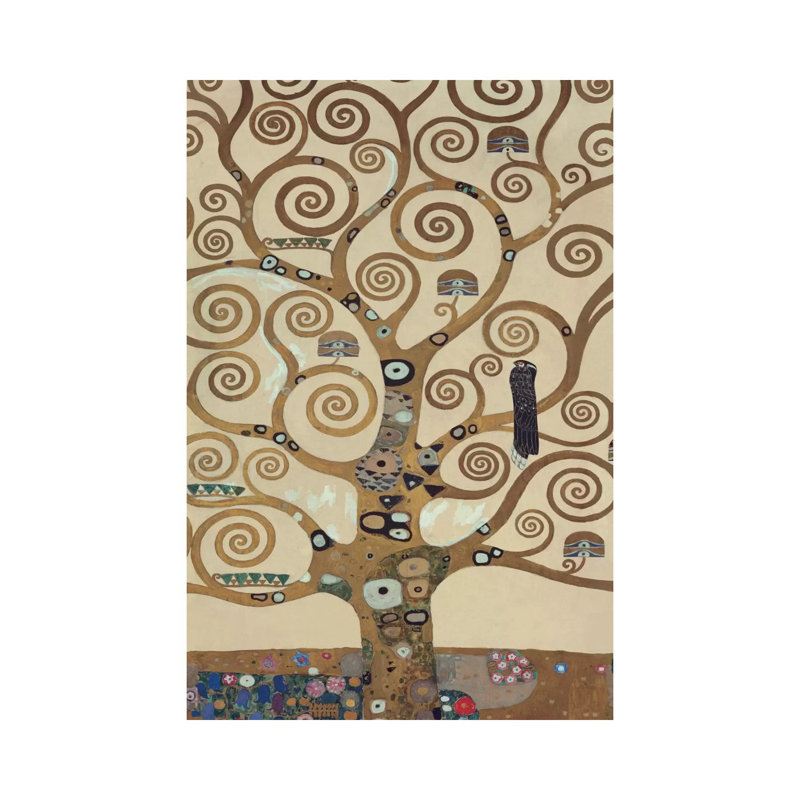 The Tree Of Life, Tree Detail by Gustav Klimt - Wrapped Canvas Print, 20.32 cm H x 30.48 cm W