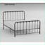 Structure de lit plateforme simple en métal avec finition bronze foncé - aucun sommier requis, idéal pour chambre d'amis / deuxième chambre