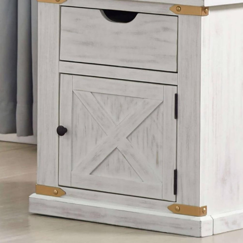 Rustic Style Antique End Table