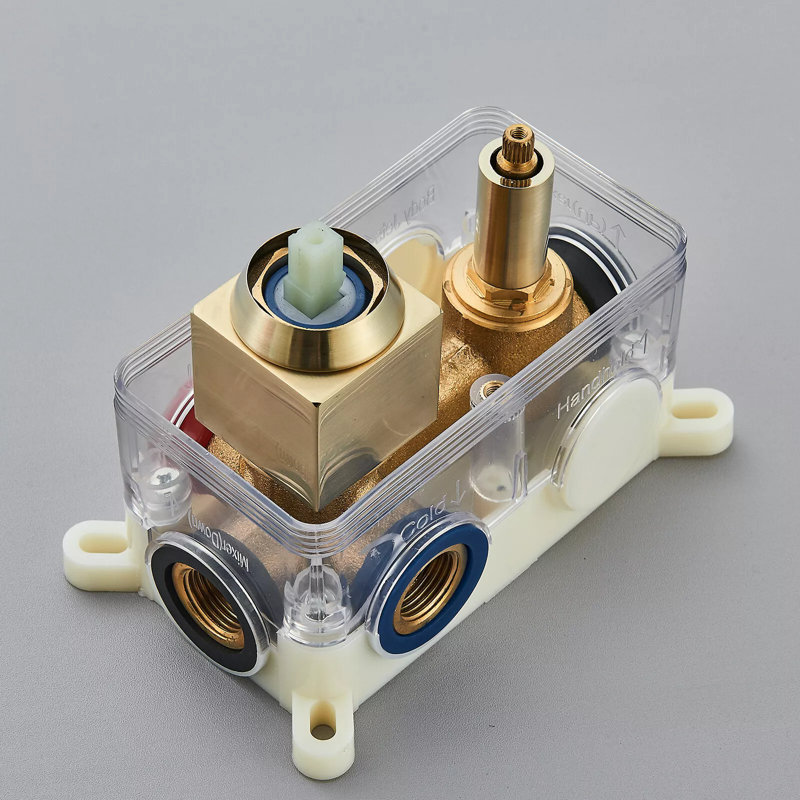 Système de robinet de douche 16 po x 32 po à DEL avec système de pomme de douche à pluie et nickel nickel brossé