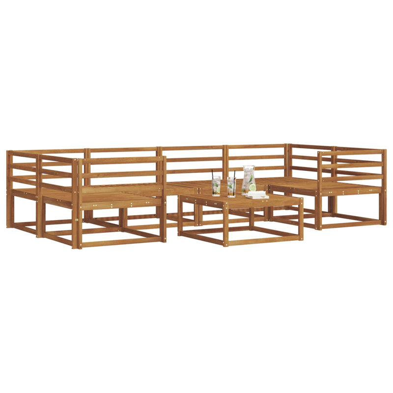  Outdoor Sofa Set Garden Furniture Patio Seating Backyard Couch Acacia