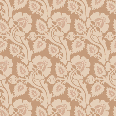 Paisley Briar - Honey Gold Botanical Wallpaper
