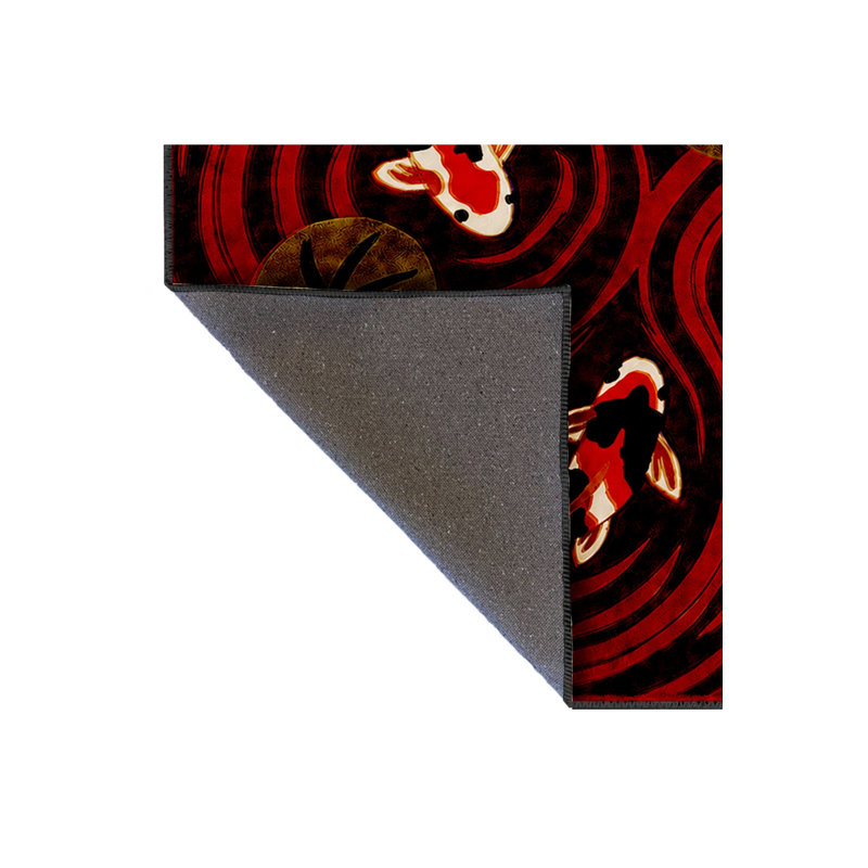 Tapis noir tissé lavable Mosso, 4'7" x 6'7"