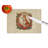 Christmas Flowers Frame Wood Glass Cutting Board