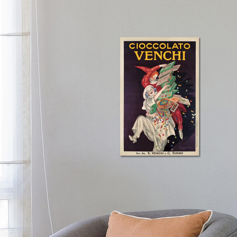 Cioccolato Venchi by Leonetto Cappiello - Wrapped Canvas Print, 66.04 cm H x 45.72 cm W x 1.91 cm D
