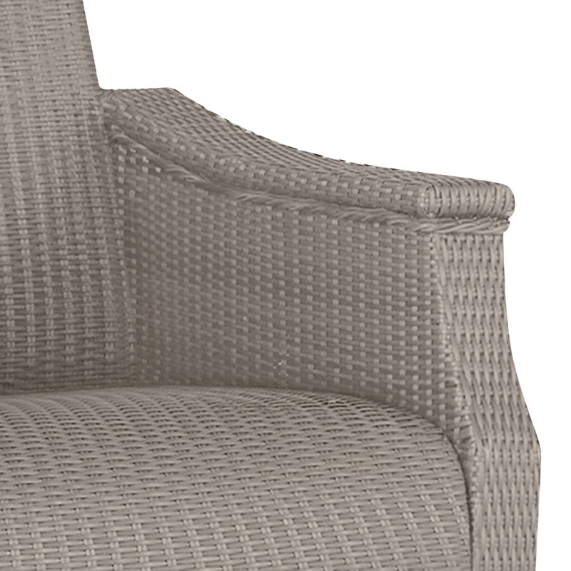 Chaise berçante pivotante tissée Bentley Oyster, Huître