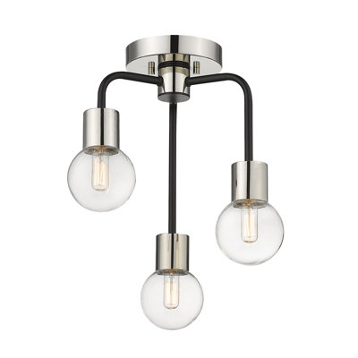 Emmett Glass Semi Flush Mount