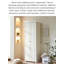 Armoire de rangement peinte de style français