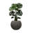 11.8" H X 14.5" D Round Plastic Planter with Drainage Hole & Plug, Large Lightweight Plant pot ,Recyclable ,Durable, Weather/UV Resistant for Indoor Outdoor, (8.9" Opening), Vintage Black-124654143