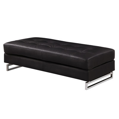 Oversized Leather In Brown With Legs And Solid Wood Base - Version
