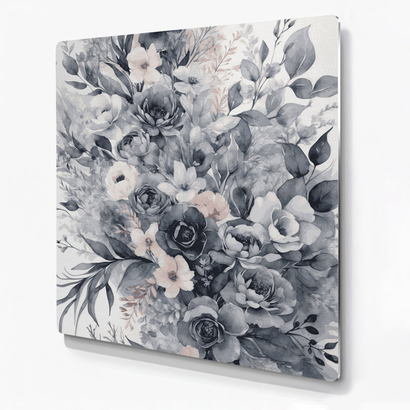 Aquarelle, art mural en métal beige 92, 8" H x 8" W x 0.05" D