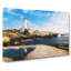 Lighthouse & Seascape In Canada Painting - Wrapped Canvas-56661848