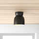 Logan Single Light Ceramic 8'' H X 7.5'' W  Flush Mount