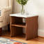 Table de bout, table de chevet avec tablette de rangement, table d'appoint pour le salon-1032424800