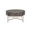 Table basse d'appoint brune et champagne avec 1 tiroir, base en métal x, placage de chêne, dimensions 32 x 32 - compartiment de tiroir, forme de tube cylindrique, 32 x 32 x 16