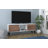 Doyers 53.15" Mid-Century Modern 5-Shelf TV Stand for TV's up to 50" in White and Walnut Brown-2122886522-2106869168