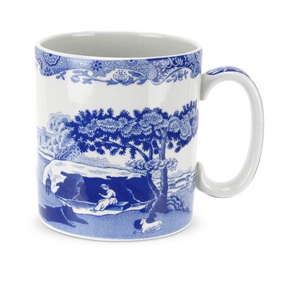 Spode Blue Italian Mugs 9 Oz