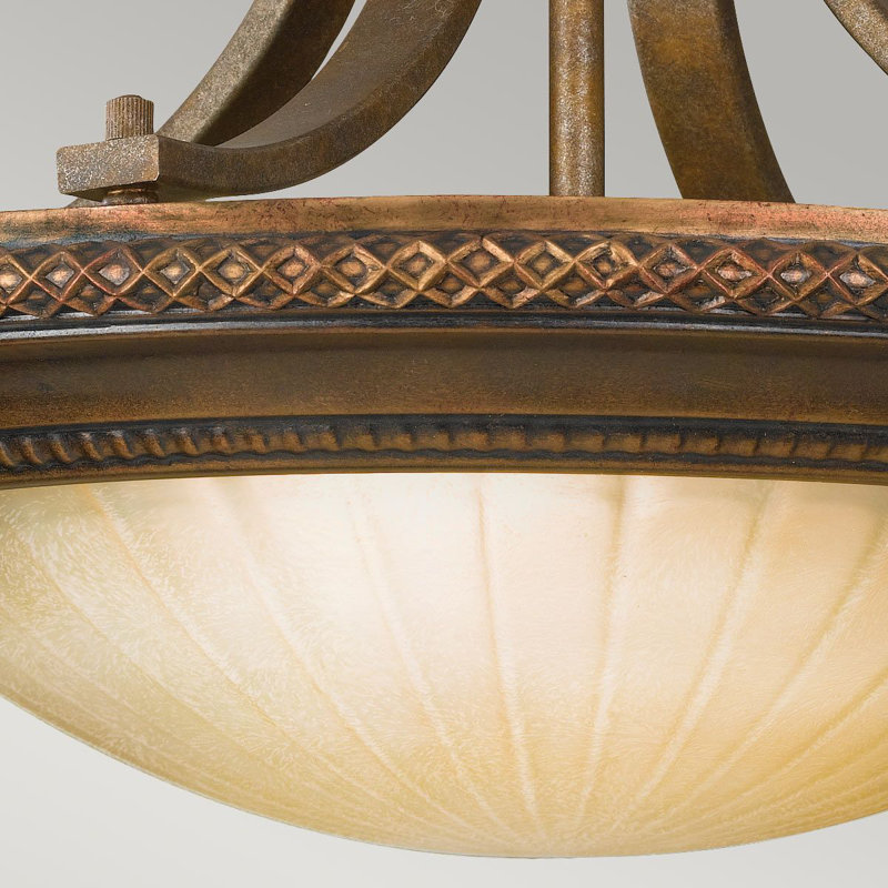 Pulaski Glass Semi Flush Mount