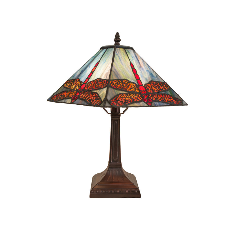 Lampe de table 15,5" mission prairie libellule