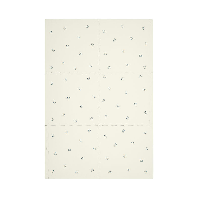 3 Sprouts - Tapis en mousse pour bébé et enfants - Bleuet, Bleuet ivoire