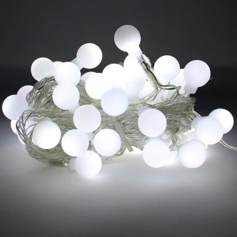 Ensemble de 3 guirlandes lumineuses transparentes 10 pi avec 3 lumières DEL féériques