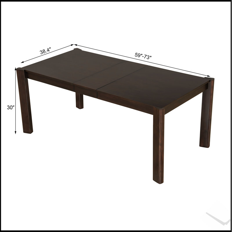 Table de salle à manger extensible Farmhouse Modern, Noyer