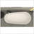 67 Inch Freestanding Solid Surface Soaking Bathtub Matte White