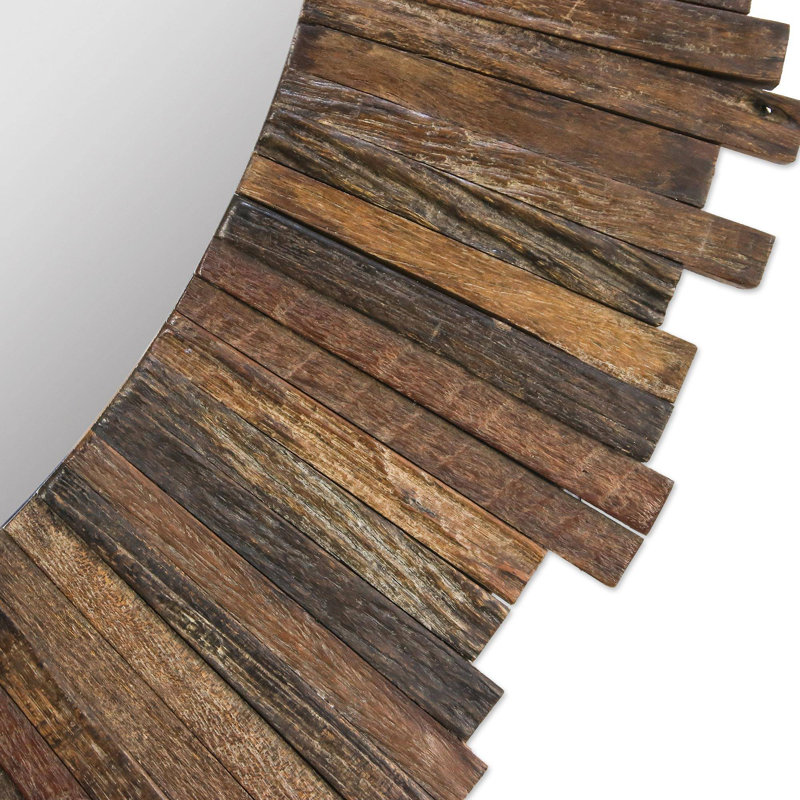 Kato Flat Solid Wood Mirror