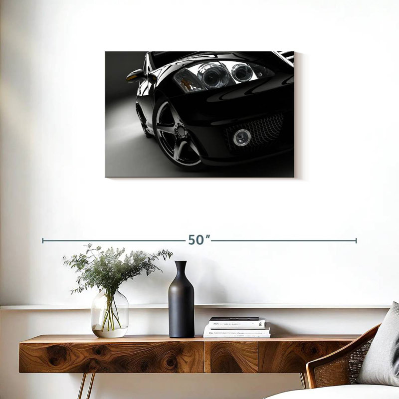 Mehar Black Car Headlights, 20" H x 30" W