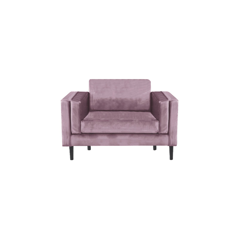 Deavian Velvet Armchair, Lavender