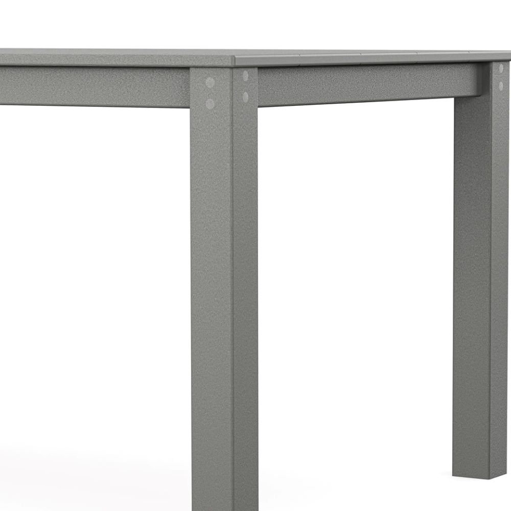 POLYWOOD® Tables 72" Patio Dining Table, Slate Gray