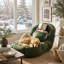 Upholstered 68.9 " Fabric Sofa Bed