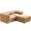 Chenille de chameau moderne 2 - avec sièges cylindriques et de rangement, tissu doux pour le confort, espace de rangement caché, personnalisation de conception modulaire, tissu de support d'assise à assemblage simple, disposition, rapide-133215929-133215930
