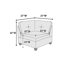 Canapé modulaire 6 pièces avec chenille et coussin en tissu gris cendré