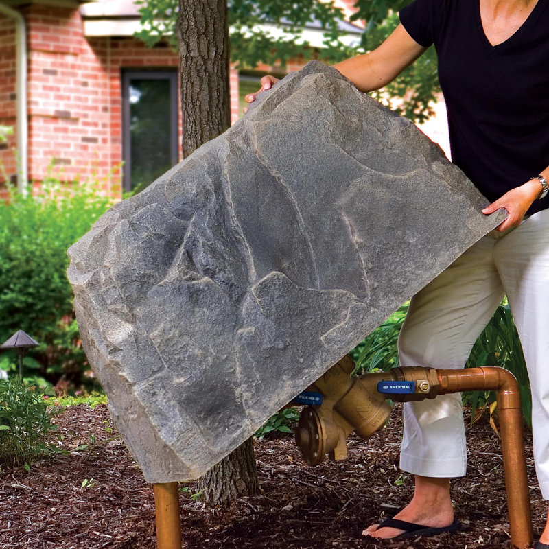 Stephon Plastic Abstract Garden Stone, Riverbed