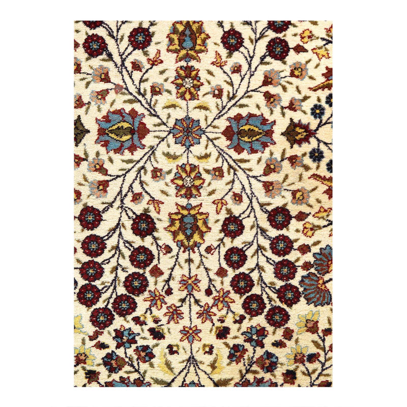 Canvello Fine Hand Knotted Vintage Turkish Hereke 4'2'' X 6'1''