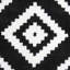 Tapis noir à motif géométrique Nina-32240183