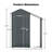 High Quality Galvanized Iron Sheet, Waterproof Design, Equipped With A Sturdy Locking System, Small Metal Compact Garden Shed, Dark Gray