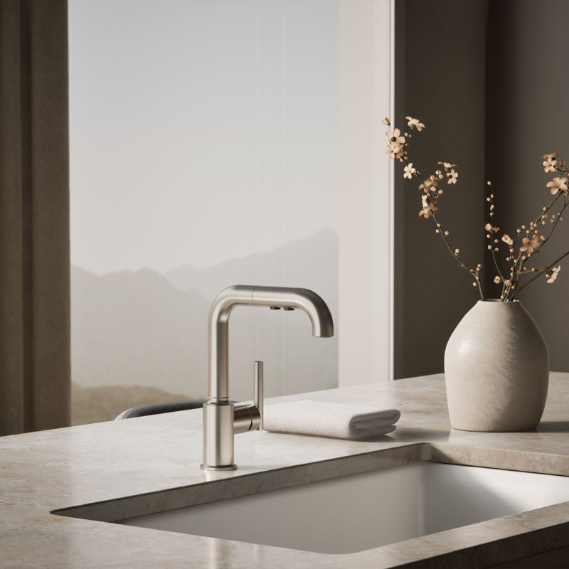 Purist® Single Handle Kitchen Faucet, Vibrant Stainless