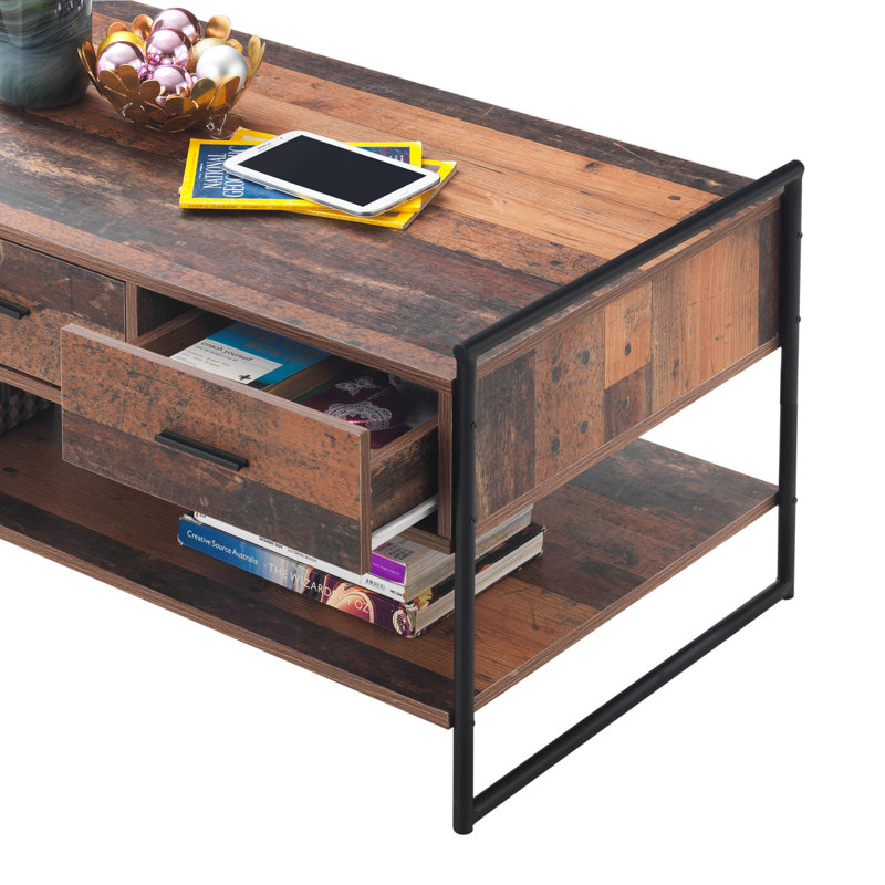 Tenley Trestle Coffee Table with Storage