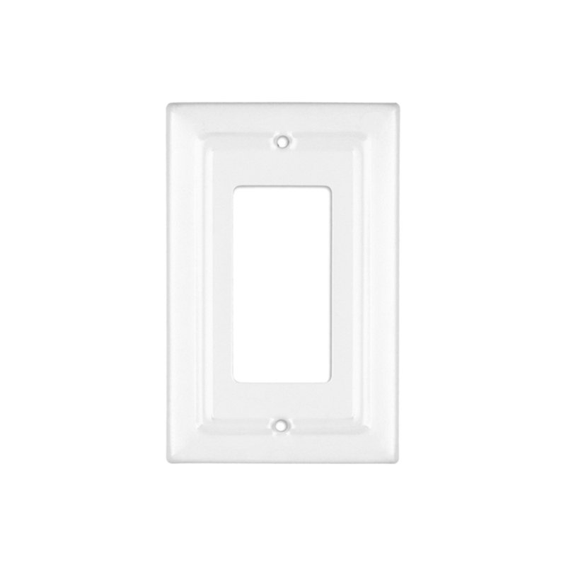 Architectural 1 - Gang Rocker Standard Wall Plate, Classic White, 1