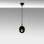 Lustre industriel moderne, noir et fumée, hauteur réglable 43,3 po | Corps en métal durable, capuchon en verre de 5,9 po | Douille E27 (40 W maximum) | Parfait pour les décors scandinaves et fantaisistes, solution d'éclairage élégante-173815753-173771406