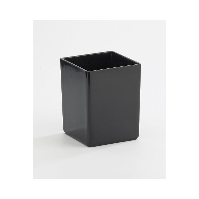Melamine Box, 6" H x 5" W x 5" D, Black Melamine