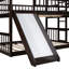 - Lit superposé double, lit triple pratique et élégant en bois, construction en pin, économise de l'espace dans la chambre