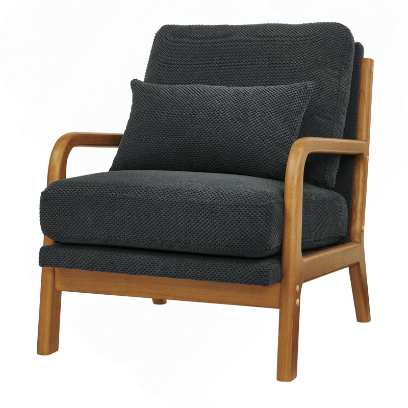 Chaise longue en bois, Dark Gray