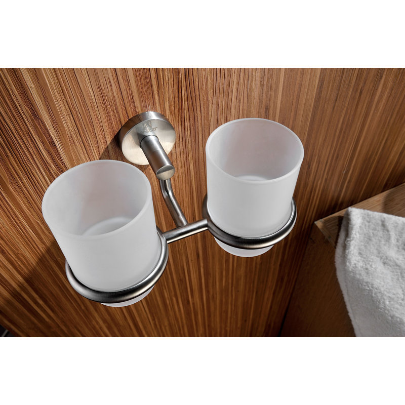 Majorca Toothbrush Holder, Brushed Nickel
