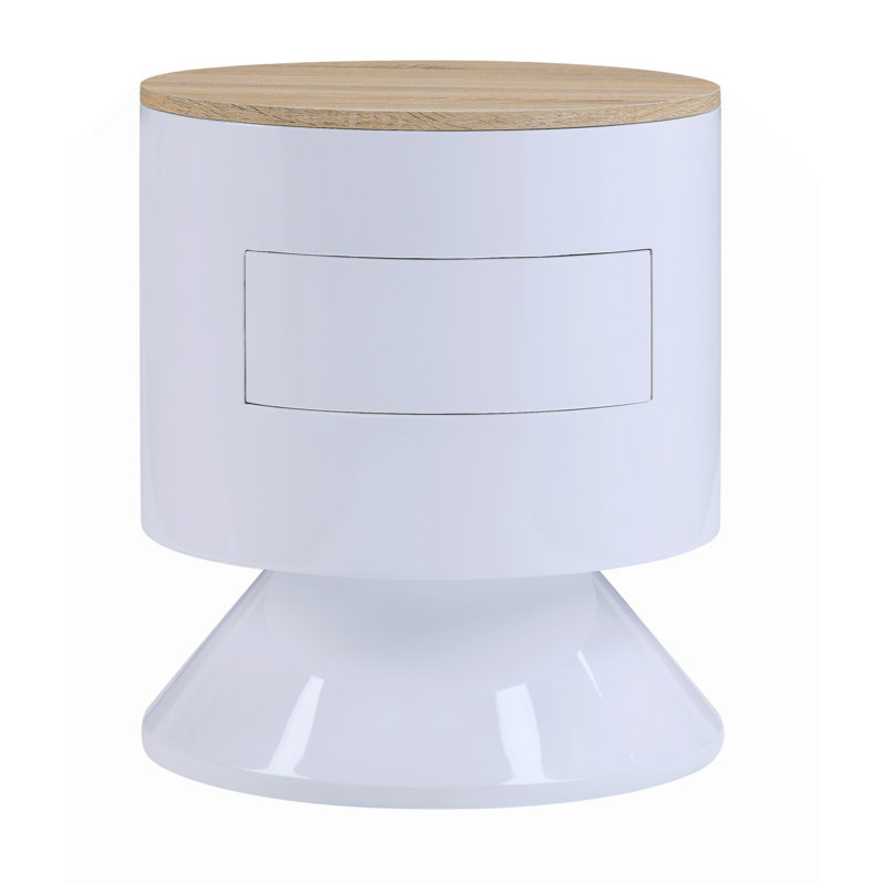 Otith Night Table,  High Gloss 97596